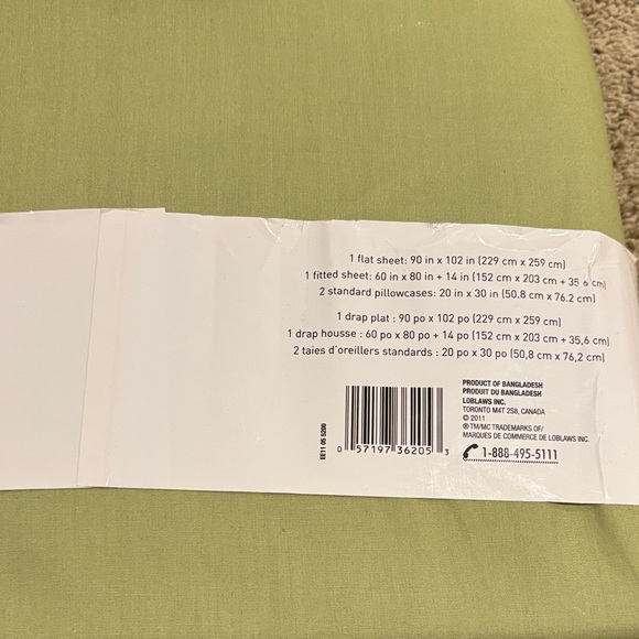 Green Queen Sheet Set - Picture 2 of 2